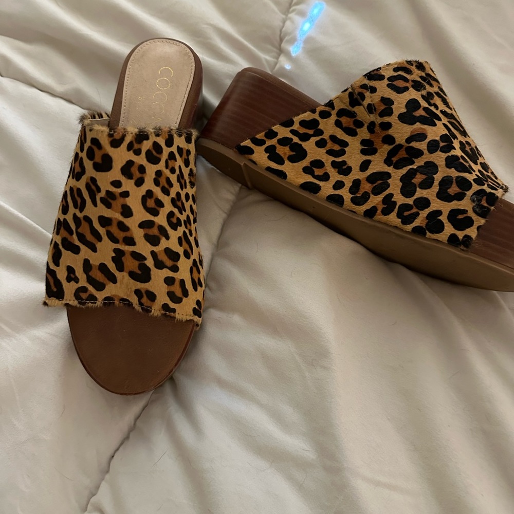 Leopard Print Platform Slides. Size 7m - image 2